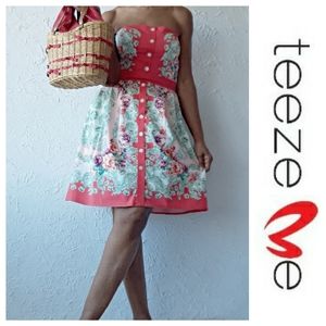 Teeze Me Red Floral Dress